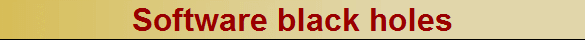 Software black holes